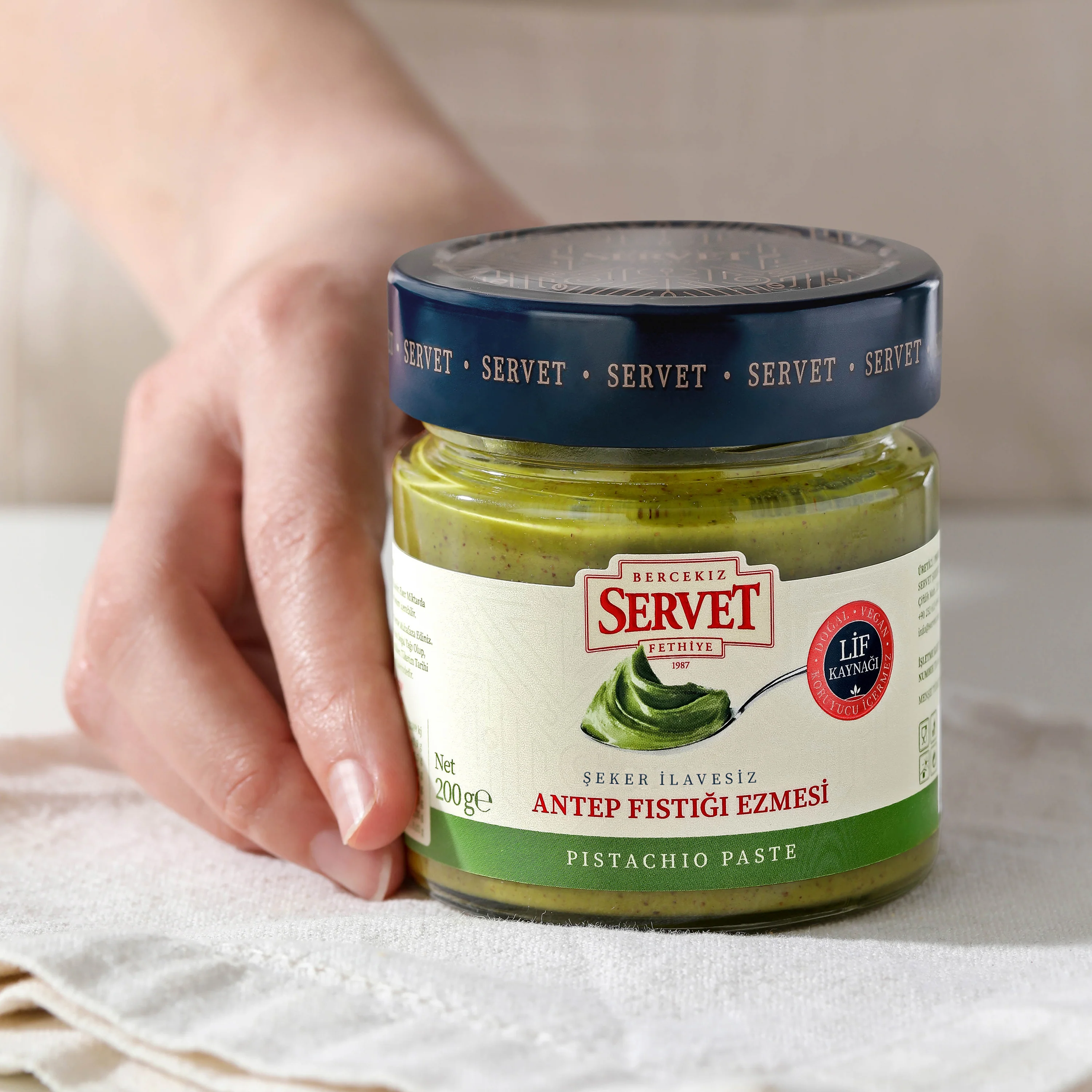 Şeker İlavesiz Antep Fıstığı Ezmesi 200g - Image 5