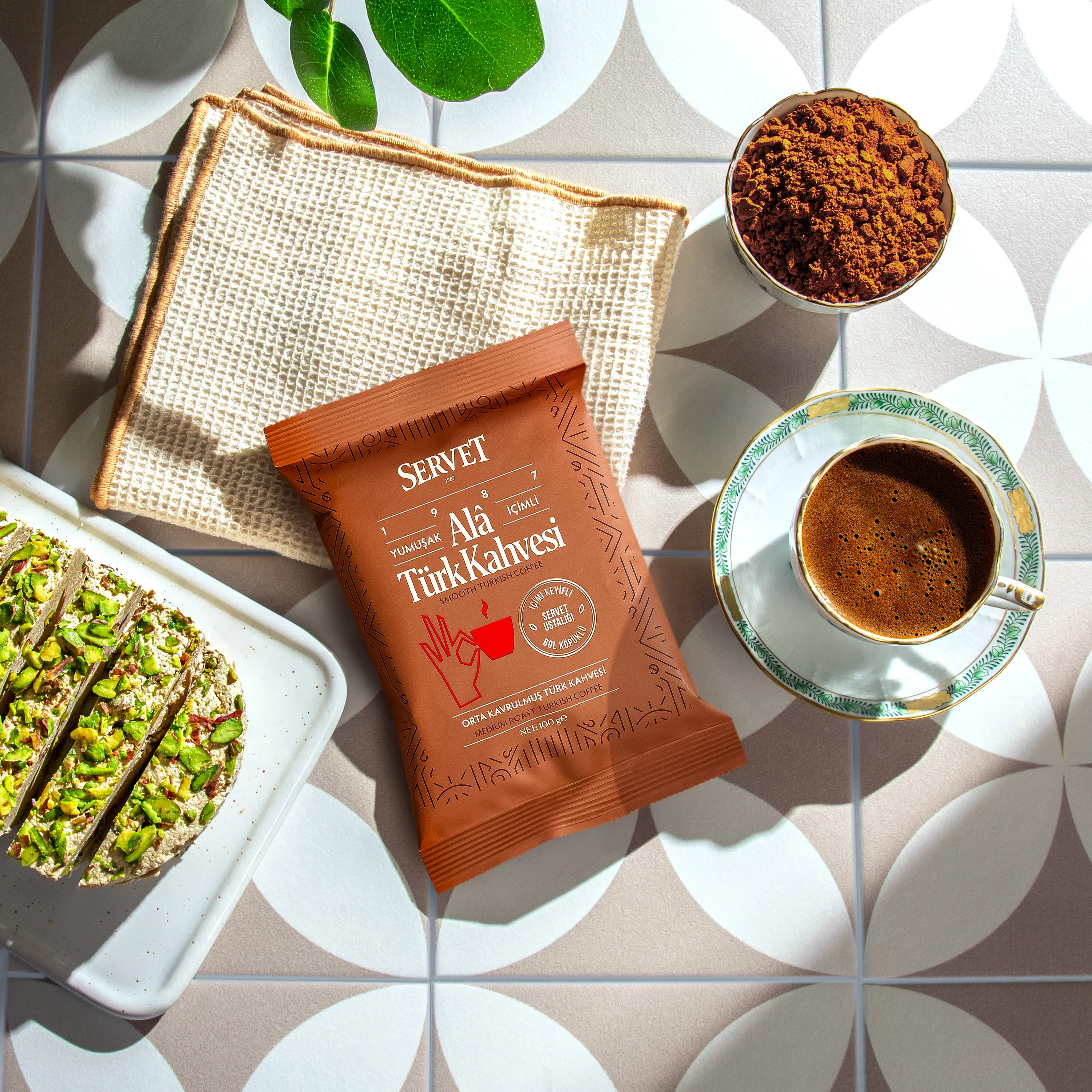 Servet Alâ Türk Kahvesi 100g 3'lü Paket - Image 4